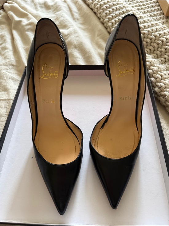 Christian Louboutin Shoes - Christian Louboutin Black Patent Pointed-Toe Pumps